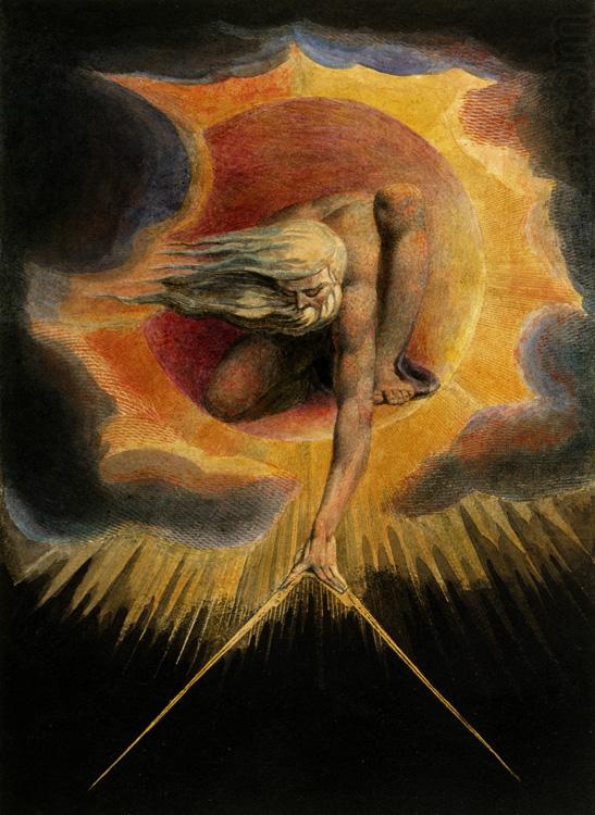 William Blake The Ancient of Days,frontispiece for Europe,a Prophecy (mk19) china oil painting image